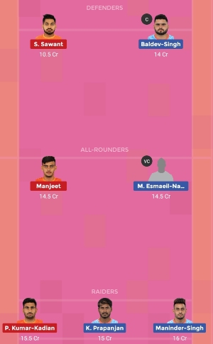 Bengal Warriors vs Puneri Paltan Dream11 Team 1 Match 17 Pro Kabaddi 2019