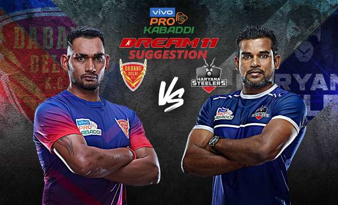 Dabang Delhi KC vs Haryana Steelers Dream11 Team Match 14 Pro Kabaddi 2019