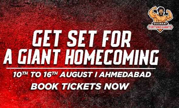 Gujarat Fortunegiants Ahmedabad Pro Kabaddi 2019 Ticket Booking BookMyShow