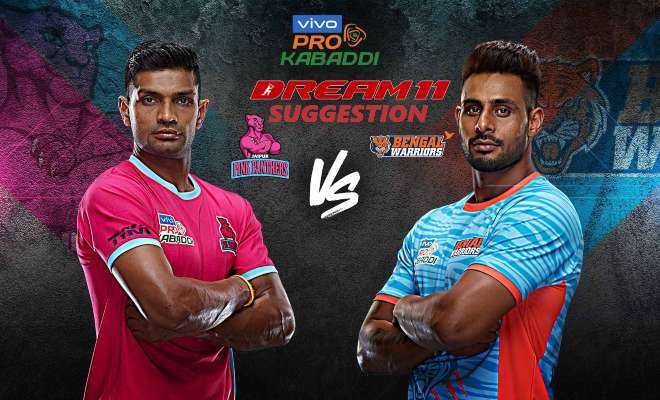 Jaipur Pink Panthers vs Bengal Warriors Dream11 Team Match 13 Pro Kabaddi 2019