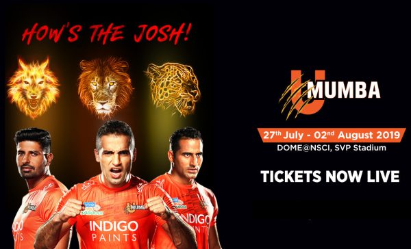 U Mumba Mumbai Pro Kabaddi 2019 Ticket Booking Insider