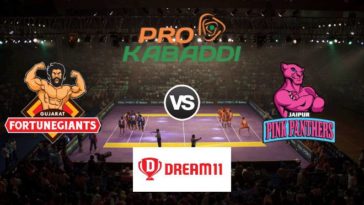 Gujarat Fortunegiants vs Jaipur Pink Panthers Dream11 Team Match 44 Pro Kabaddi 2019