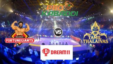 Gujarat Fortunegiants vs Tamil Thalaivas Dream11 Team Match 34 Pro Kabaddi 2019