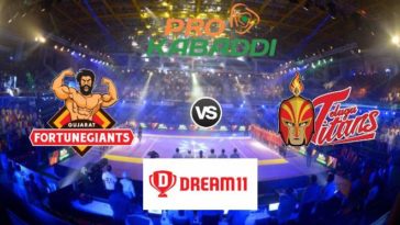 Gujarat Fortunegiants vs Telugu Titans Dream11 Team Match 37 Pro Kabaddi 2019