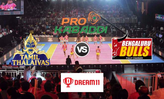 Tamil Thalaivas vs Bengaluru Bulls Dream11 Team Match 45 Pro Kabaddi 2019