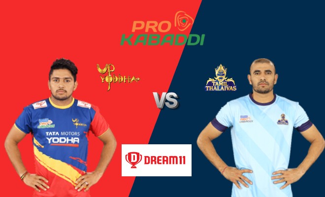 UP Yoddha vs Tamil Thalaivas Dream11 Team Match 29 Pro Kabaddi 2019