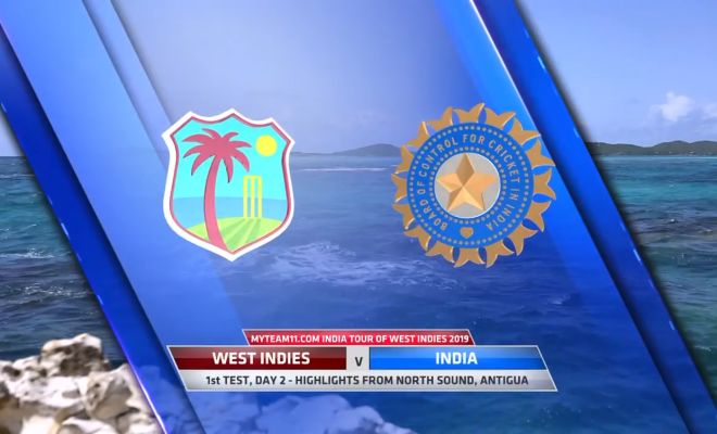 VIDEO Highlights WI vs IND 1st Test Day 2 India Tour of West Indies 2019