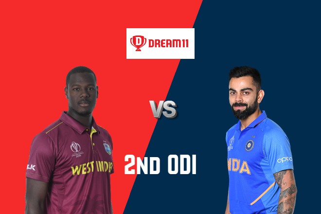 WI vs IND Dream11 Team 2nd ODI India Tour of West Indies 2019