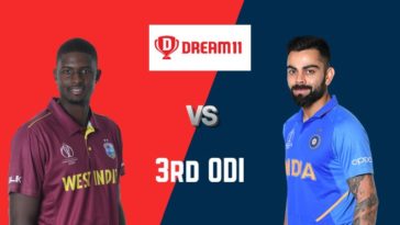 WI vs IND Dream11 Team 3rd ODI India Tour of West Indies 2019