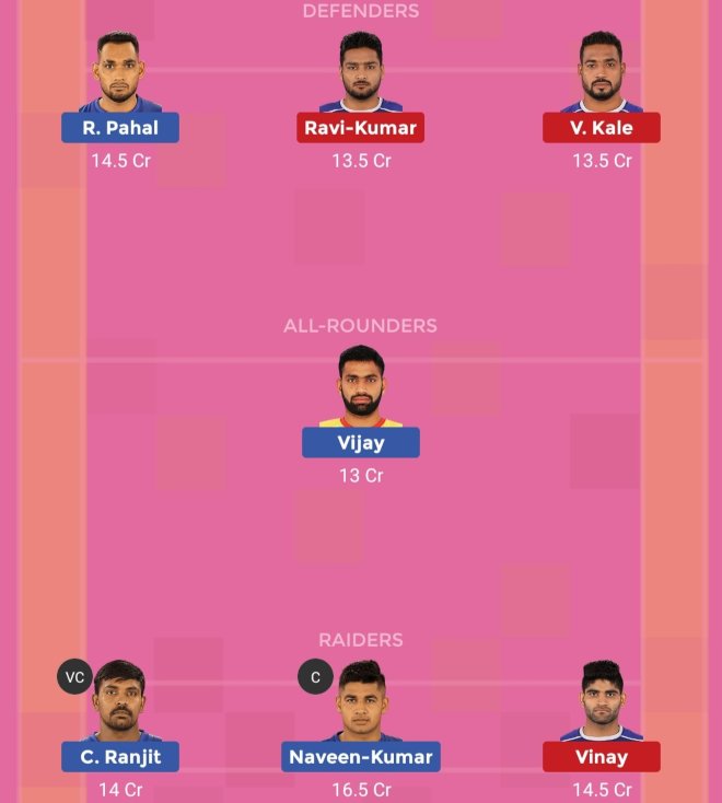 Dabang Delhi vs Haryana Steelers Dream11 Team Prediction Match 79 Pro Kabaddi 2019