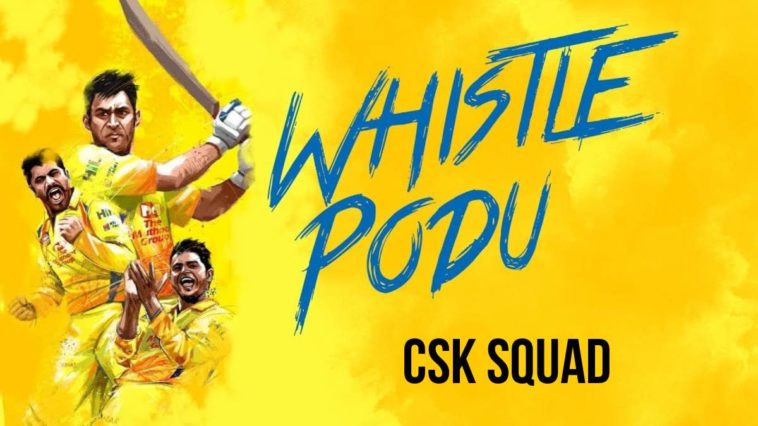 CSK Team Squad for IPL Chennai Super Kings Players List for IPL