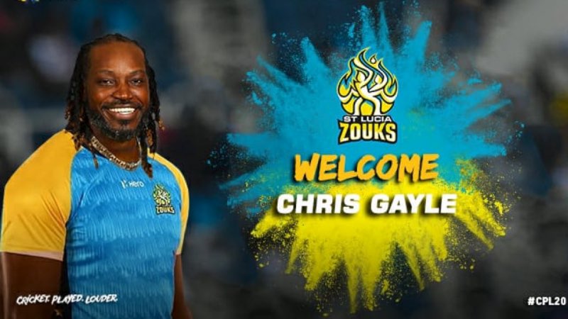 Chris Gayle joins St Lucia Zouks for CPL 2020 after released by Jamaica Tallawahs
