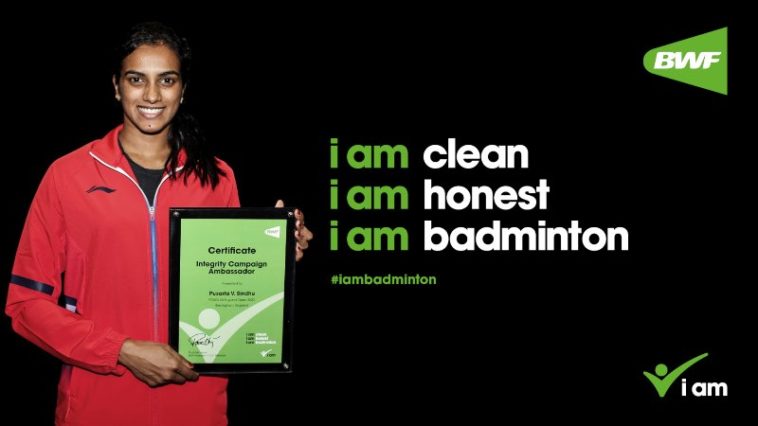 PV Sindhu named as BWF ambassador for "i am badminton" awareness campaign