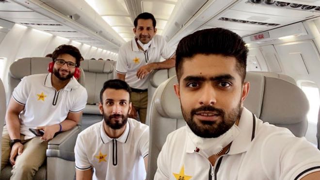 Pakistan Cricket Team leave for Manchester for their England tour