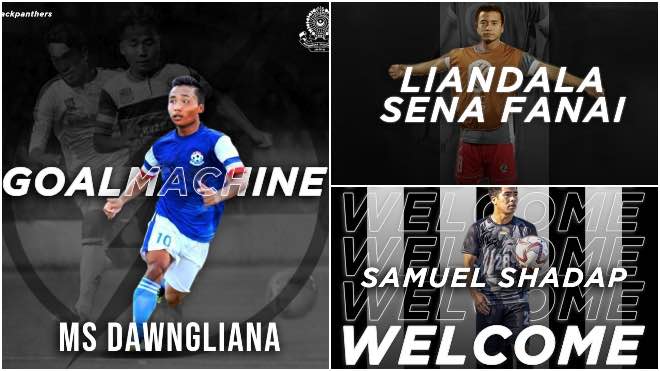 Mohammedan Sporting signs Liandala Sena Fanai MS Dawngliana and Samuel Shadap