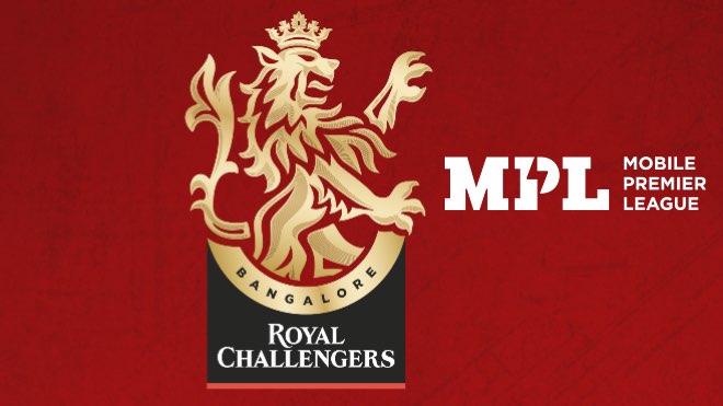 Royal Challengers Bangalore signs MPL as a new sponsor for IPL 2020
