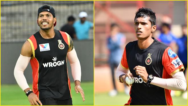 Umesh Yadav and Navdeep Saini training in Dubai