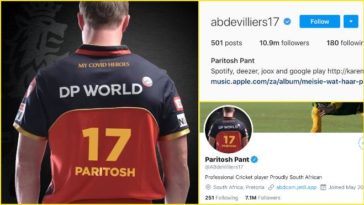 AB de Villiers changes his name to Paritosh Pant, Know the reason