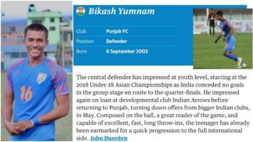 Bikash Yumnam becomes the first Indian to appear in The Guardian's Next Generation list