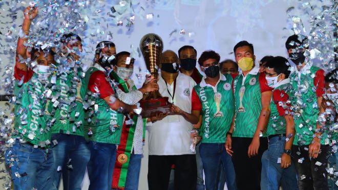 I-League 2019-20 champions trophy handed over to Mohun Bagan