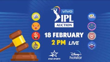 IPL 2021 Auction: Date, Time, Venue, Live Telecast and Streaming Details