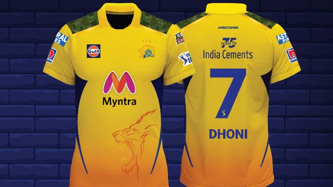 Chennai Super Kings (CSK) IPL 2021 Jersey