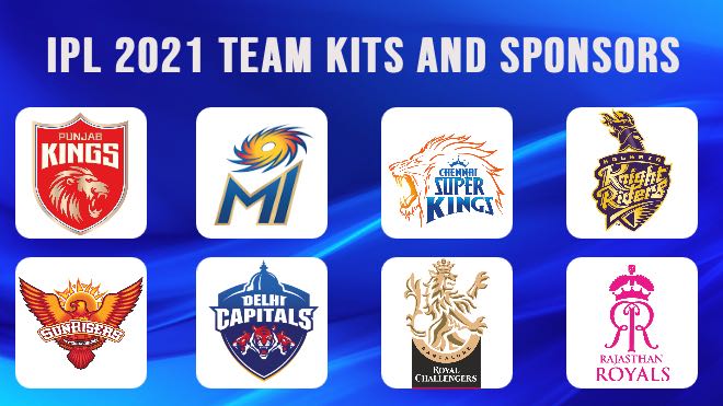 IPL 2021 Team Kits and Official Sponsors
