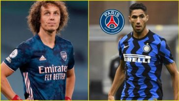 Paris Saint-Germain agree on terms with Achraf Hakimi; Shock David Luiz return on the cards