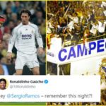 Ronaldinho tries to troll Sergio Ramos; it backfires big time