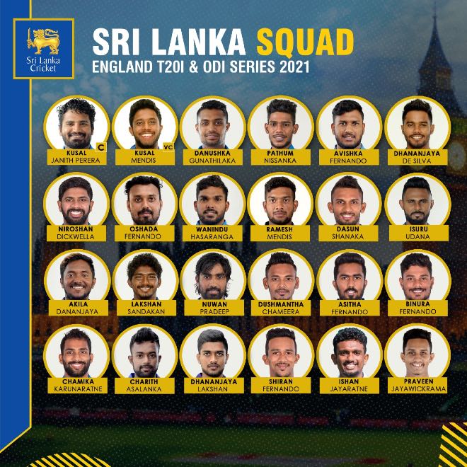 Sri Lanka Squad for England Tour 2021