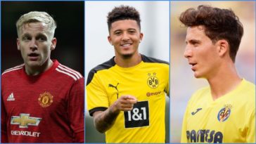 Three Italian clubs interested in Donny Van De Beek; Growing doubts over Jadon Sancho transfer