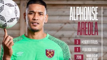 Alphonse Areola joins West Ham United on loan