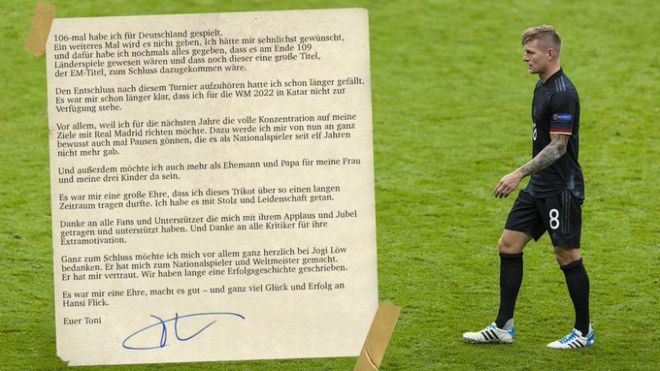 German Football star Toni Kroos bid adieu to International Football