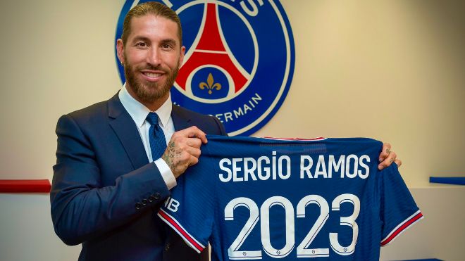 Paris Saint-Germain announce the signing of Sergio Ramos