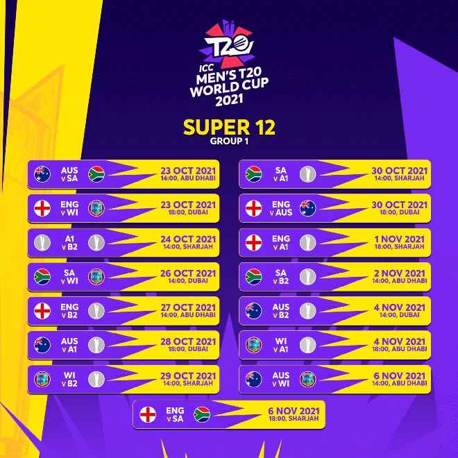 ICC T20 World Cup 2021 Schedule Announced Check Complete Fixtures 