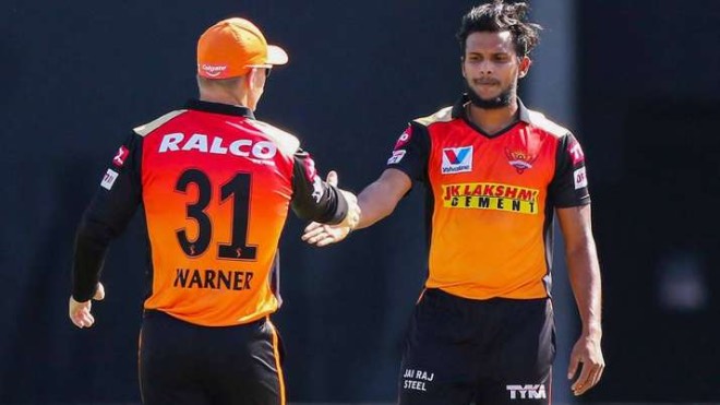IPL 2021: SunRisers Hyderabad's T Natarajan tested positive for Covid; 6 close contacts isolated; SRH vs DC match to go-ahead