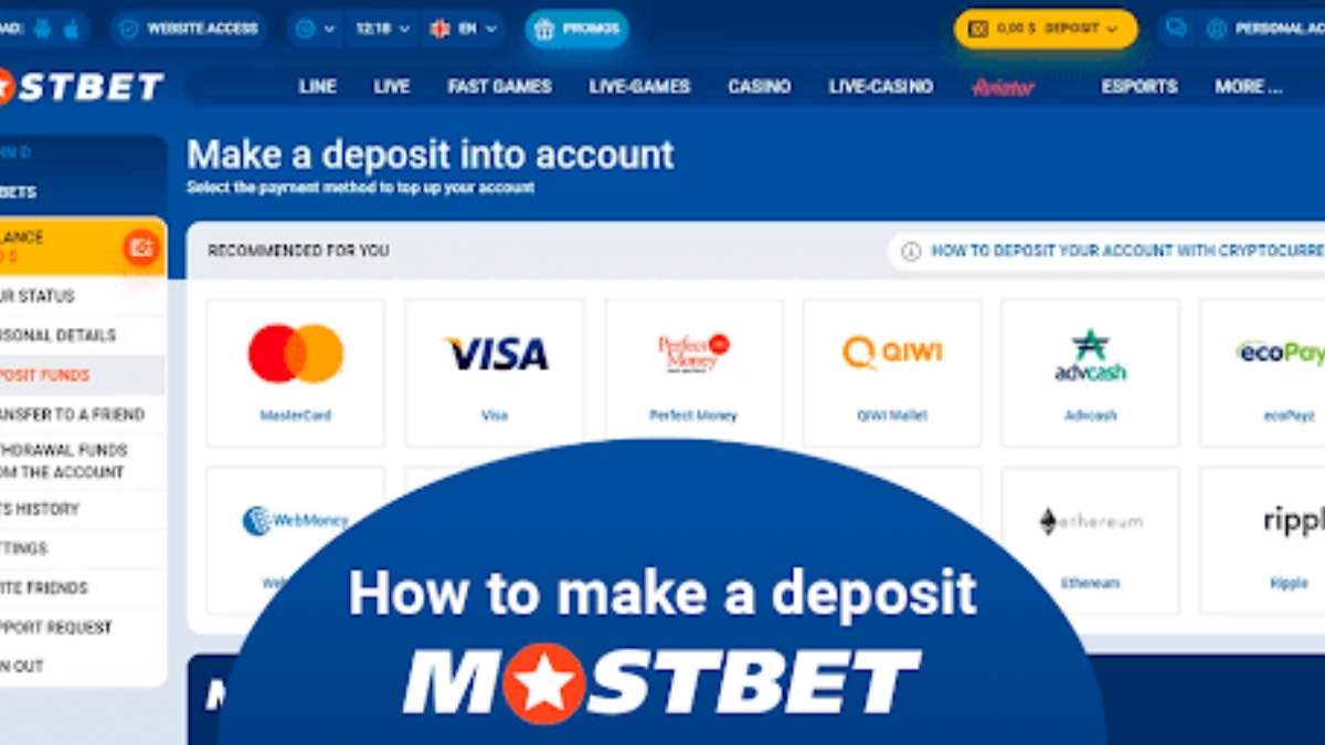 How to make a deposit to MostBet?