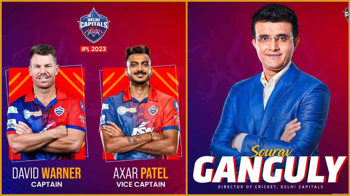 IPL 2023: Delhi Capitals appoint David Warner as captain with Rishabh Pant injured and Axar Patel as vice-captain; Sourav Ganguly join as Director of Cricket