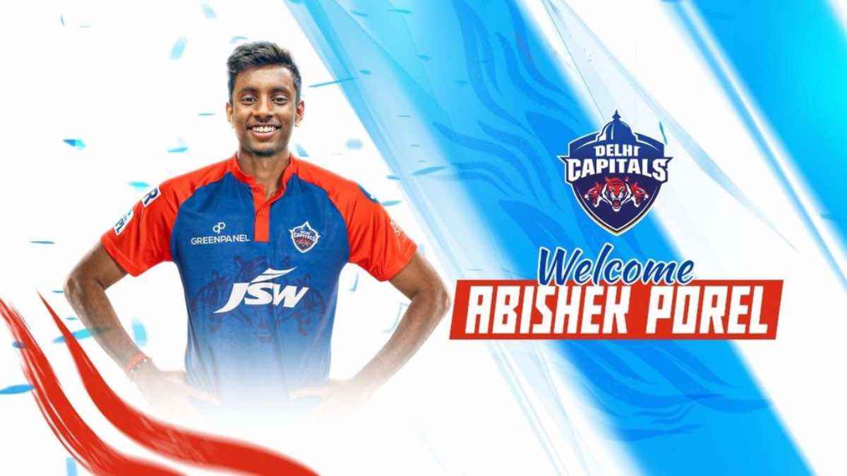 IPL 2023: Delhi Capitals announce Abishek Porel as a replacement for Rishabh Pant