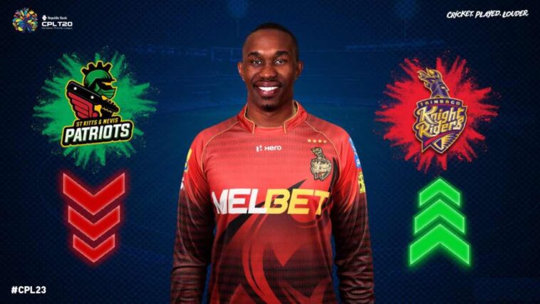 CPL 2023: Dwayne Bravo returns to Trinbago Knight Riders from St Kitts and Nevis Patriots