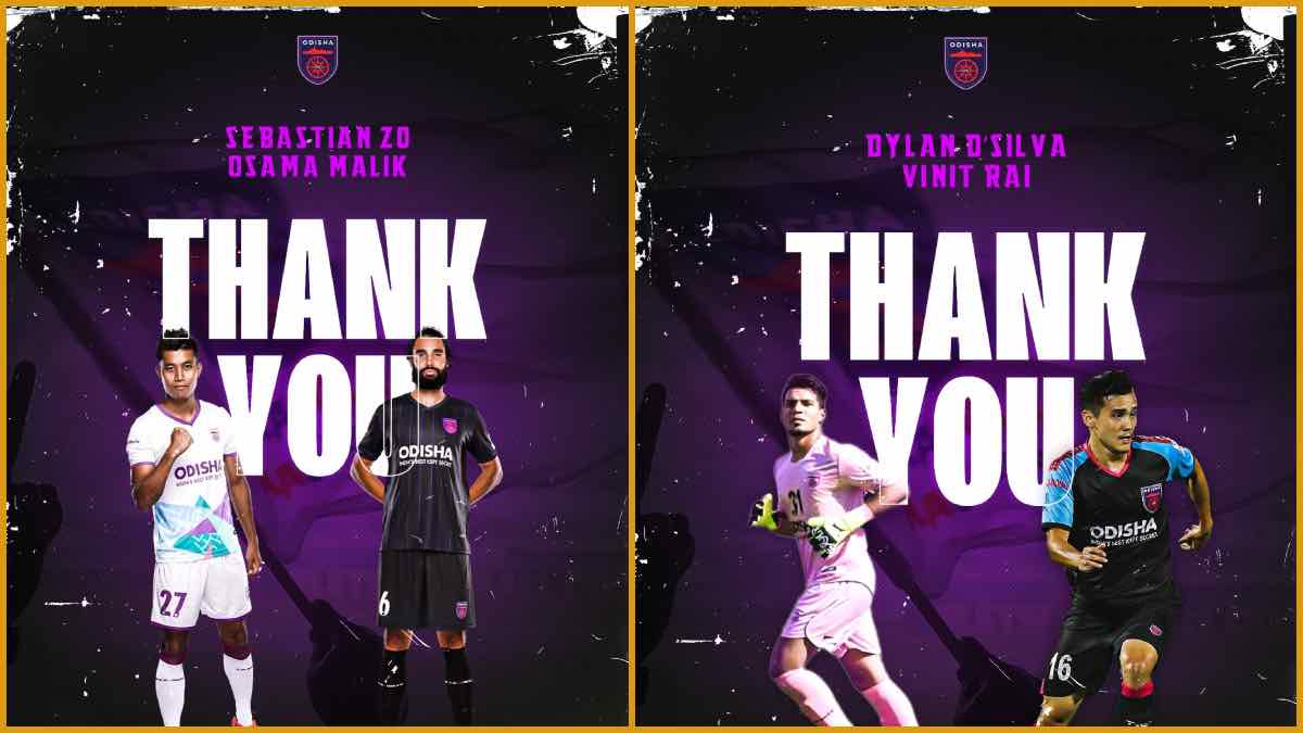 ISL 2023-24: Odisha FC announce the departure of Dylan D'Silva, Sebastian Thangmuansang, Osama Malik and Vinit Rai