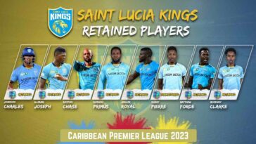 CPL 2023: Saint Lucia Kings confirm retentions for 2023 Caribbean Premier League