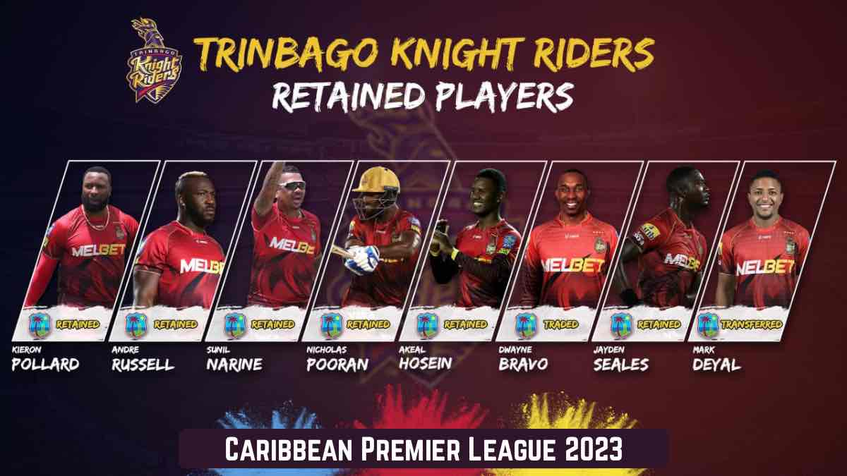 CPL 2023: Trinbago Knight Riders confirm retentions for 2023 Caribbean Premier League