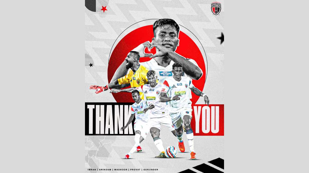 ISL 2023-24: Imran Khan, Arindam Bhattacharja among five players to depart NorthEast United FC