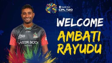 CPL 2023: Ambati Rayudu joins St Kitts and Nevis Patriots as Tristan Stubbs replacement