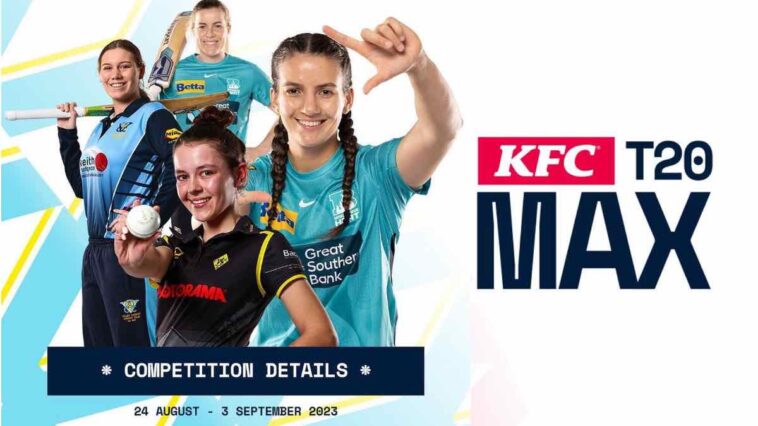 KFC Women’s T20 Max Competition 2023 Points Table: Women’s Max T20 2023 Team Standings