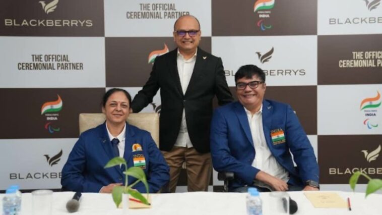 Blackberrys partners with the Paralympic Committee of India as the Official Ceremonial Partner for the Asian Para Games 2022
