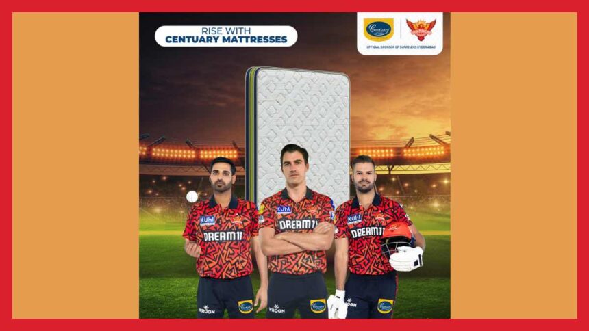 IPL 2024: SunRisers Hyderabad onboards Centuary Mattress as Official Sleep Partner